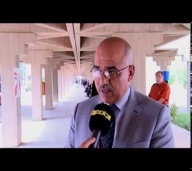 قسم الأعلام والعلاقات العامة - جامعة النهرين - جولة تفقدية للسيد رئيس الجامعة في امتحان المنافسة للمتقدمين الى المجموعة الطبية